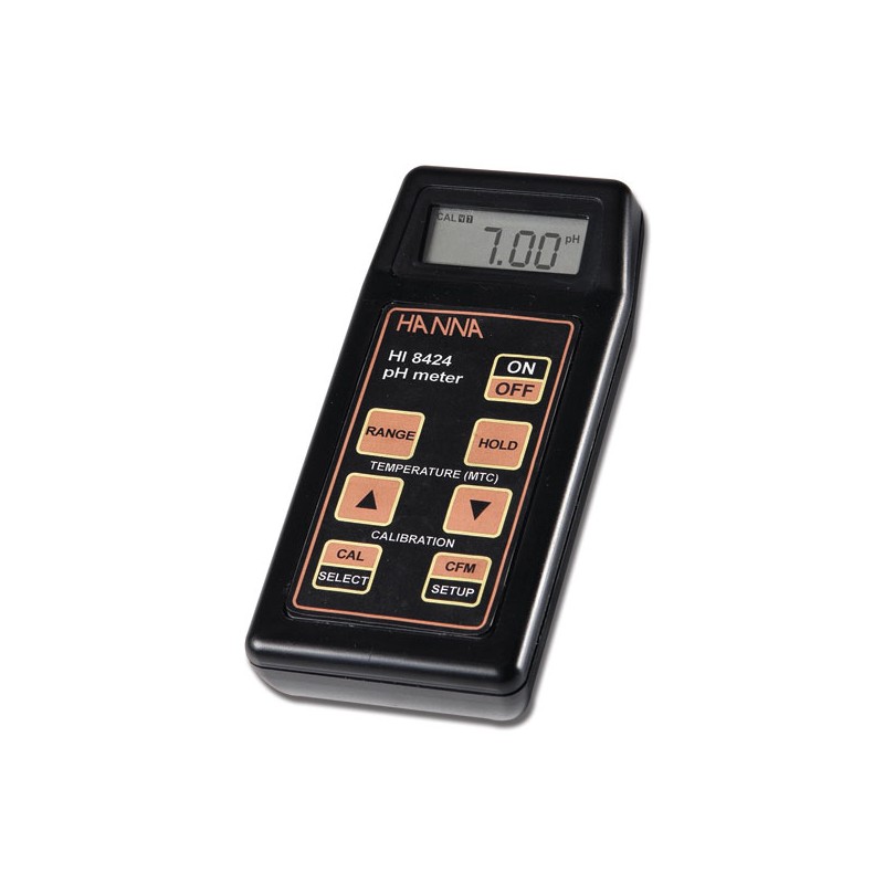 Microprocessor pH/mV meter, automatic calibration, ATC, range: pH -2.00 to 16.00 pH, mV ±699.9 mV; ±1999 mV