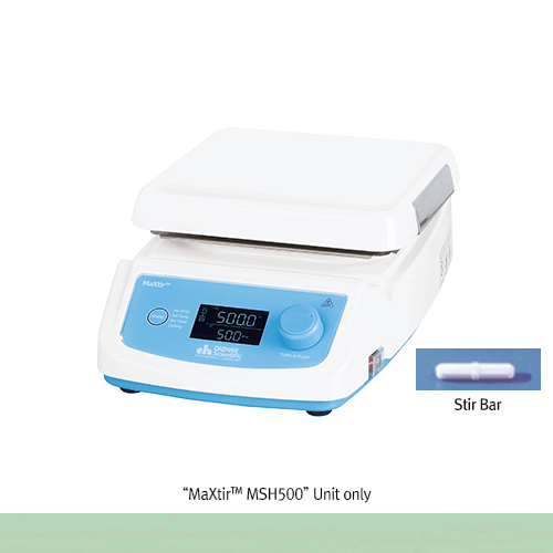 500℃  Hi-Temp. Digital Hotplates Stirrer, 80~1,500 rpm, “MaXtirTM MSH500”, Temp. Probe-set, 230V