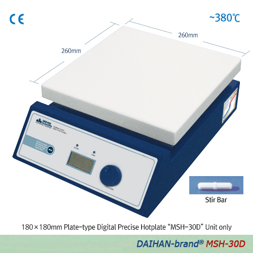 Hotplate Stirrer Digital Control, 180X180 MSH-20D-Unit Only, 230V