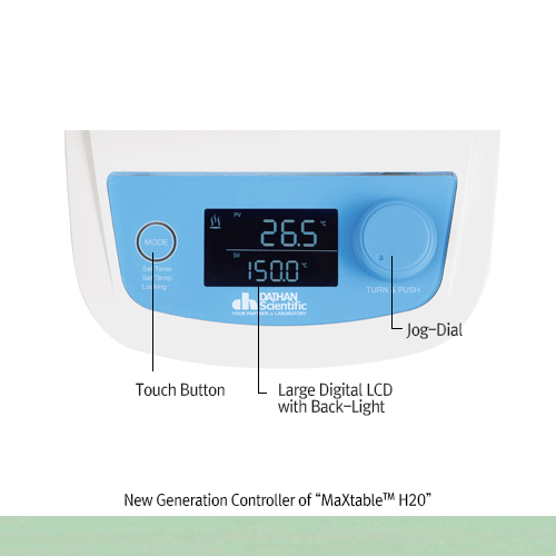 Compact-size Heating Block/Dry Bath Incubator, “MaXtableTM H20”, 150℃, Only-unit, 230V