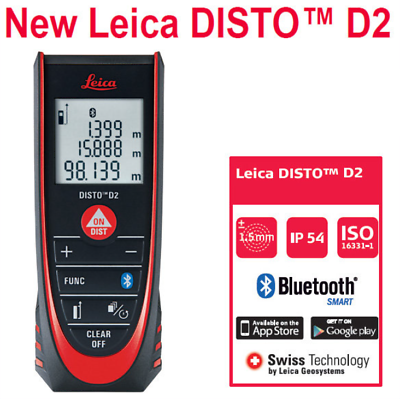 Leica DISTO# D2 Distance 0.05-100m