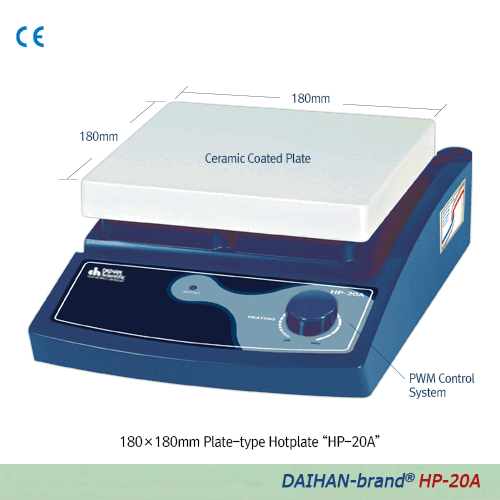 Hotplate Digital Feedback Control, 180X180 HP-20D-Set, 230V