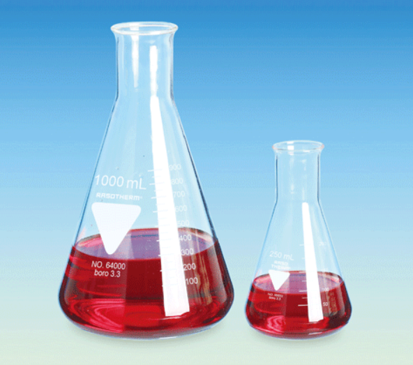 Erlenmeyer flask, narrow neck, with graduation, 2000 ml