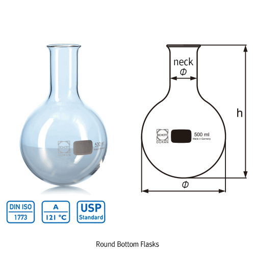 Flask round bottom 100ml