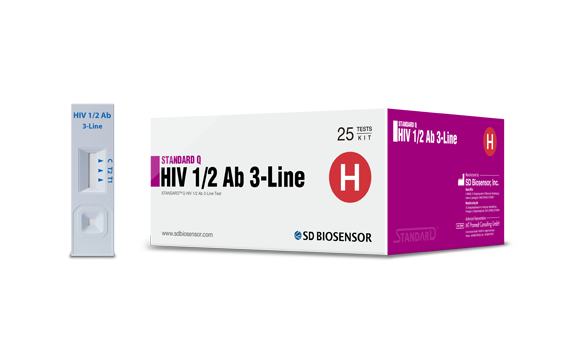 HIV 1/2 Ab 3-LINE TEST