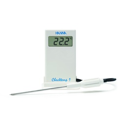 [HI98509] Checktemp®1 water resistant digital thermometer with stainless steel penetration probe and 3.3’ silicone cable °C/°F